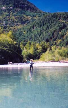 Fishing on the Mamquam River
